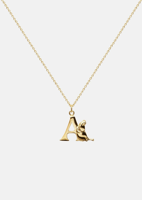 Moomin Alphabet - Gold Plated - A