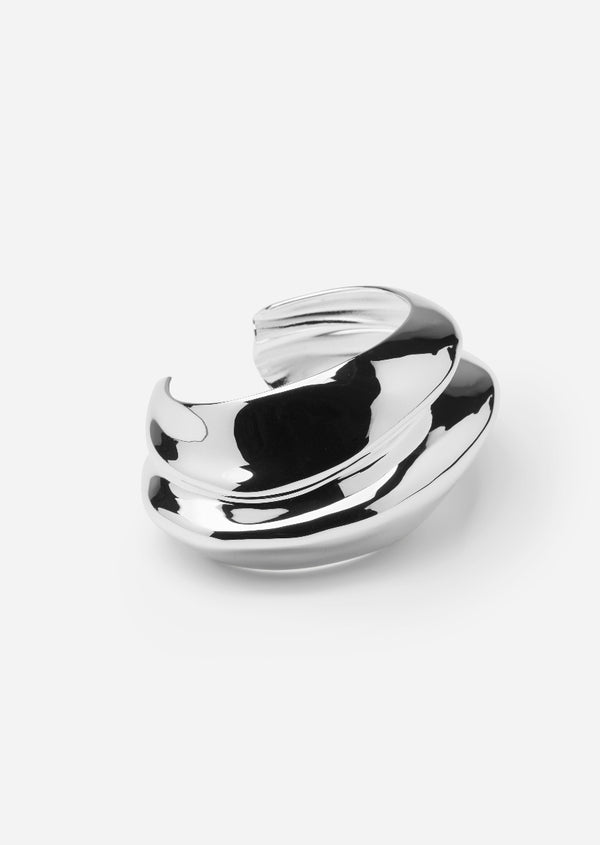 Écume de Mer Bangle - Silver Plated