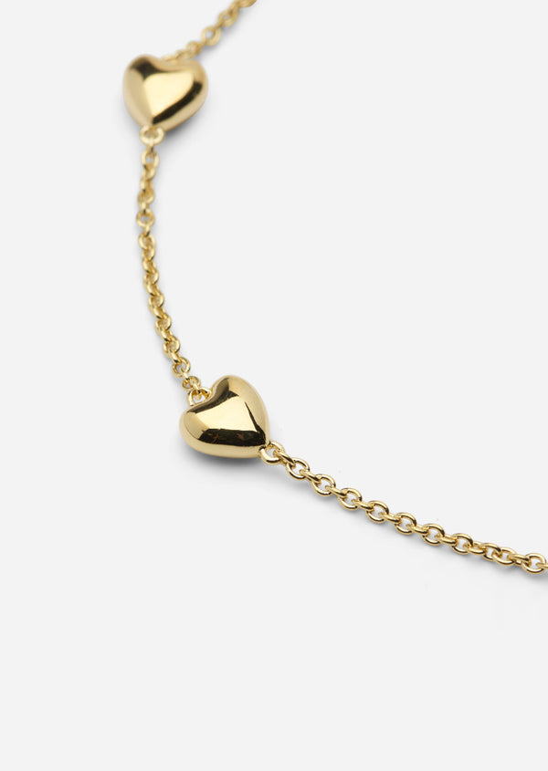 Heart Petit Bracelet – Gold Vermeil