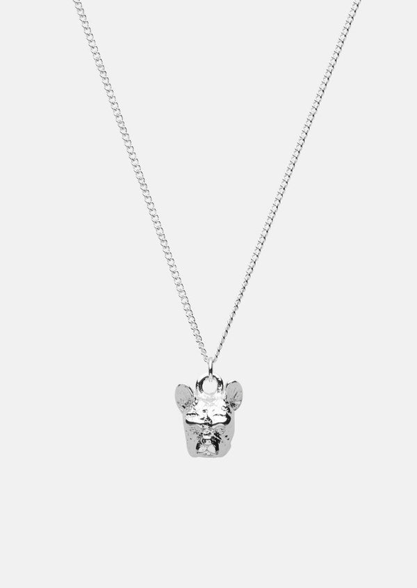 French Bulldog Necklace - Silver Plated