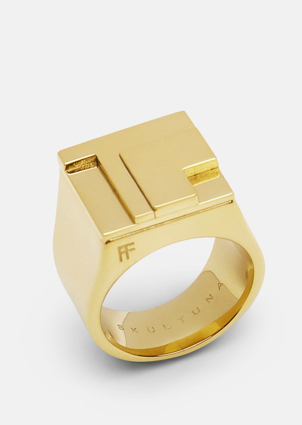 Signet Ring design Folkform – Gold Plated