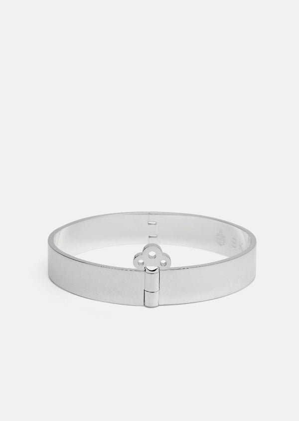 Key Lock Bangle - Silver Plated