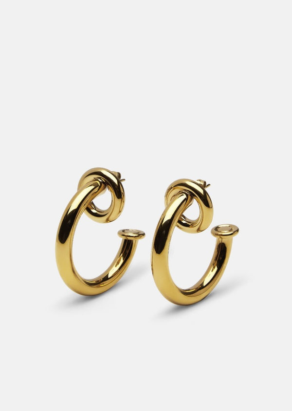 Lara Bohinc x Skultuna – Together Hoop Earringsno.3 - Gold Plated