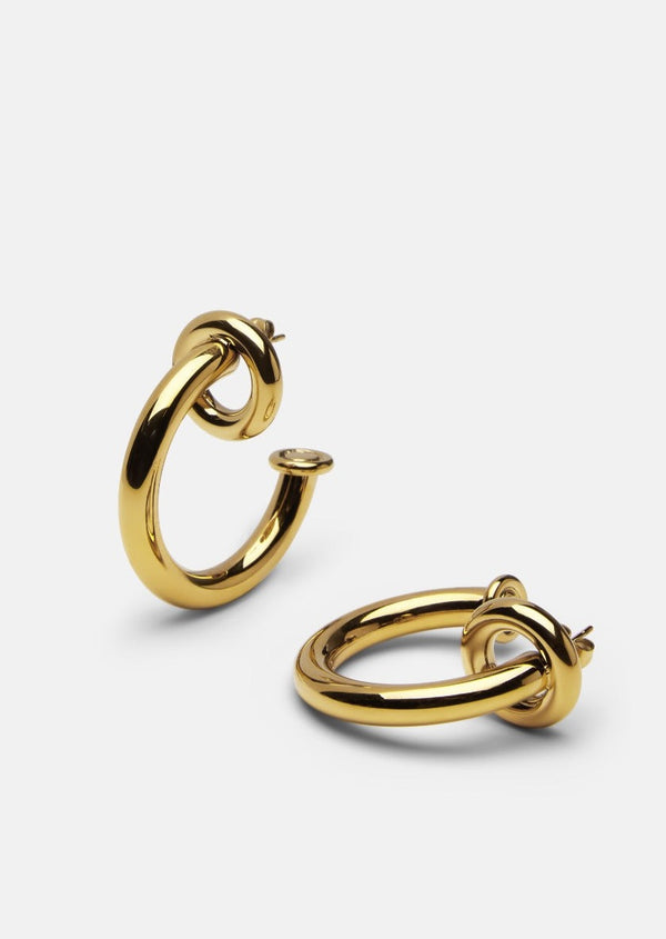 Lara Bohinc x Skultuna – Together Hoop Earringsno.3 - Gold Plated