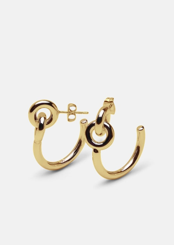 Lara Bohinc x Skultuna – Together Hoop Earrings no.1 - Gold Plated