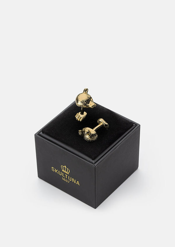 Bear Cufflinks - Gold Plated