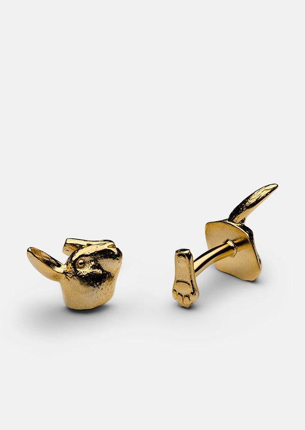 Hare Cufflinks - Gold Plated