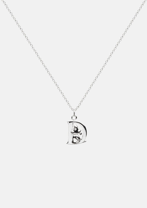 Moomin Alphabet - Silver Plated - D