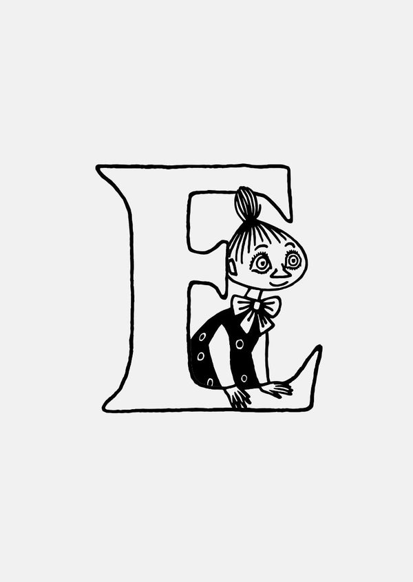Moomin Alphabet - Gold Plated - E