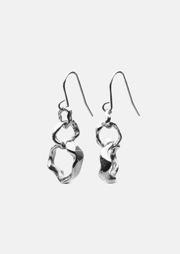 Chunky Petit Earrings - Silver Plated