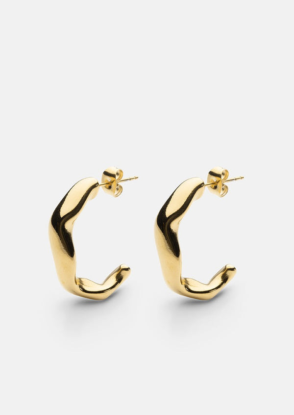 Chunky Earrings - Gold Plated