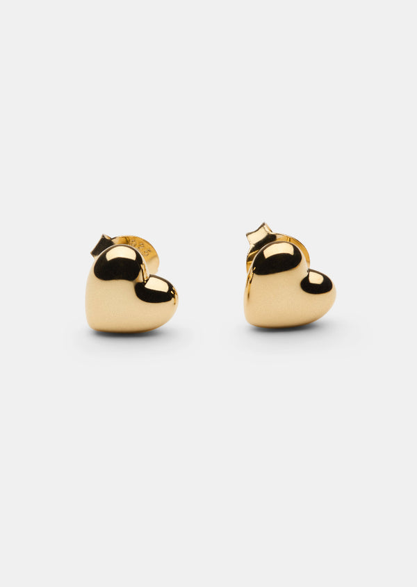 Heart Earrings – Gold Vermeil