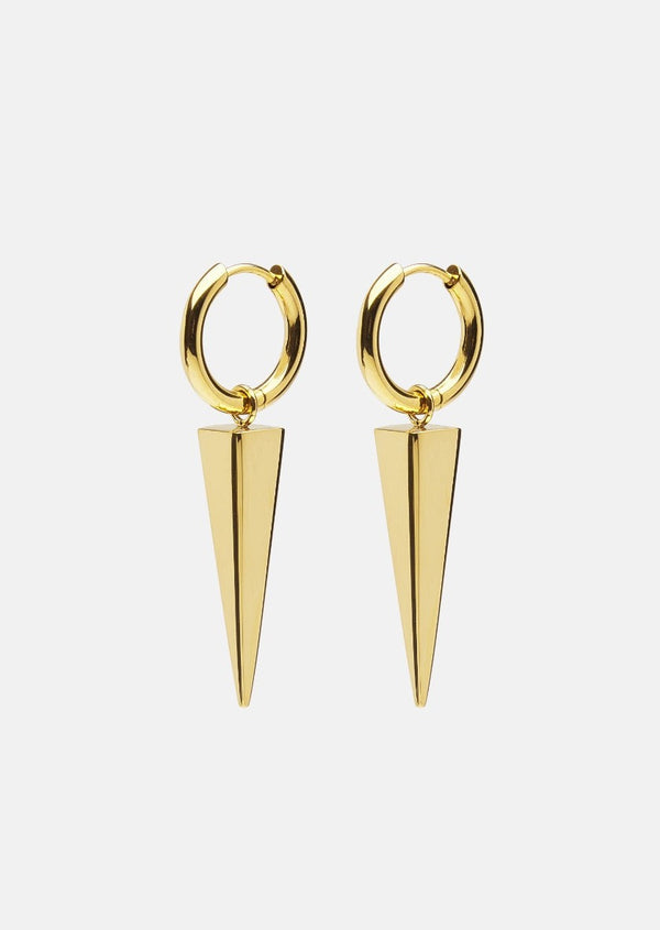 Spike Rivets Earrings – Gold Plated