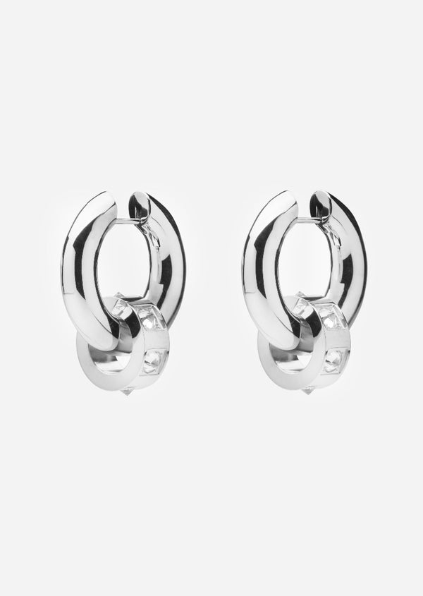 Hoop Earrings - Anneau - Silver Plated