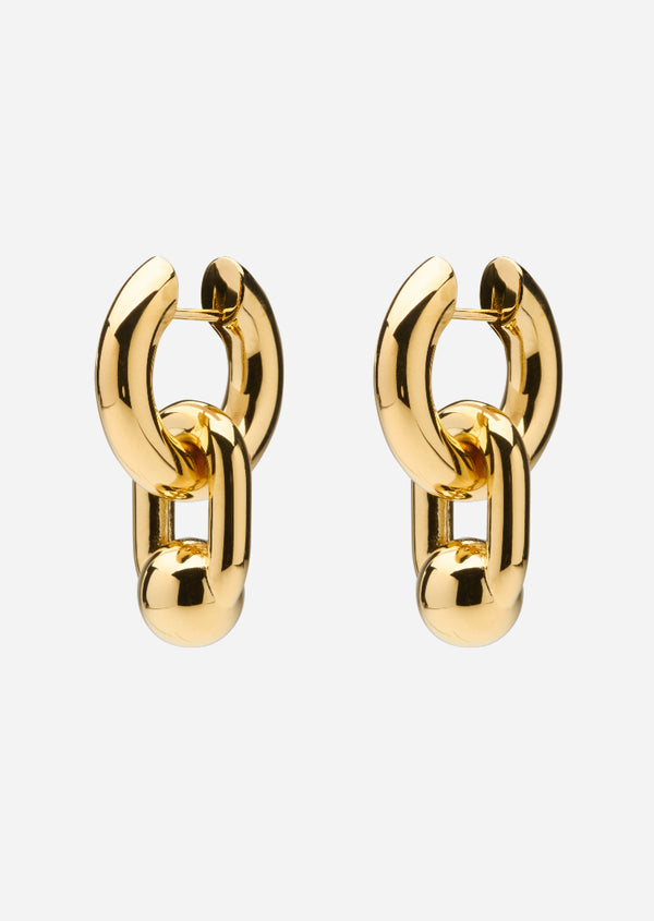 Hoop Earrings - Bouclé - Gold Plated