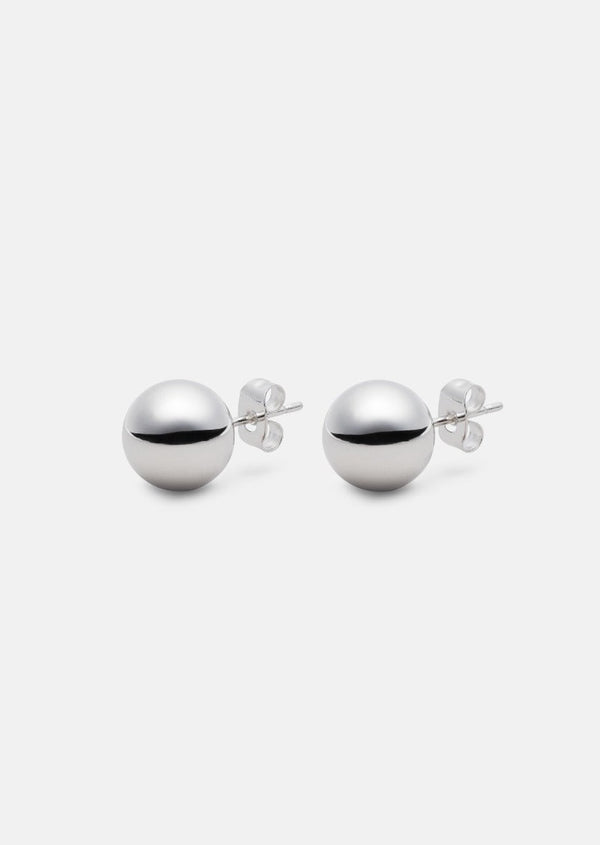 Ball Earrings - Silver Plated