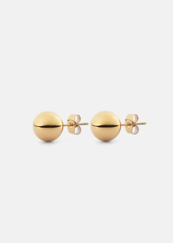 Ball Earrings – Gold Plated