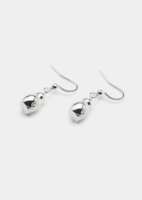 Lisa Larson x Skultuna - Katt Earrings - Silver Plated