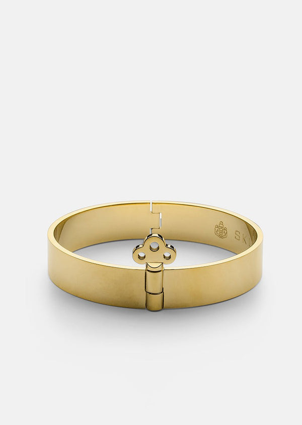 Key Lock Bangle - Gold Plated