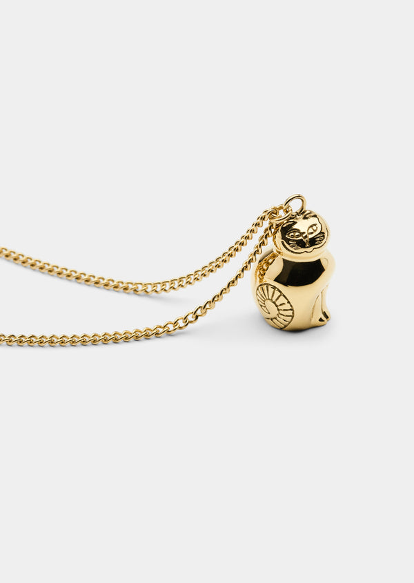 Lisa Larson x Skultuna – Cat Necklace - Gold Plated
