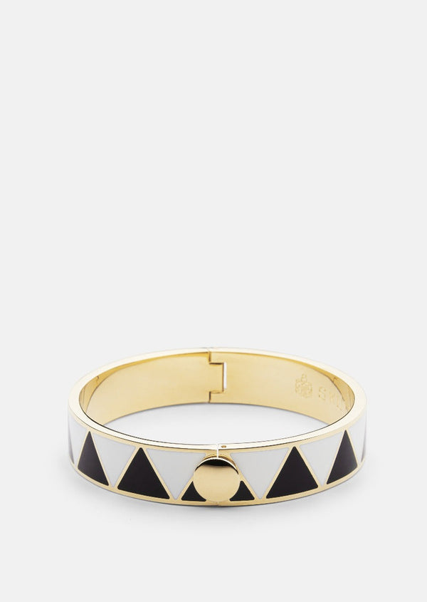 GTG Enamel Bracelet – Black & White