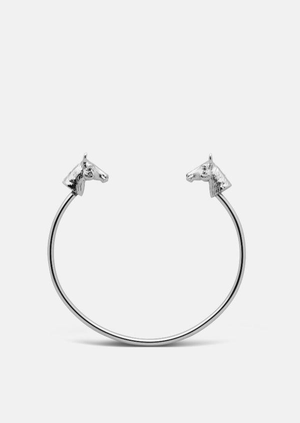 GTG Horse Cuff Thin - Silver Plated