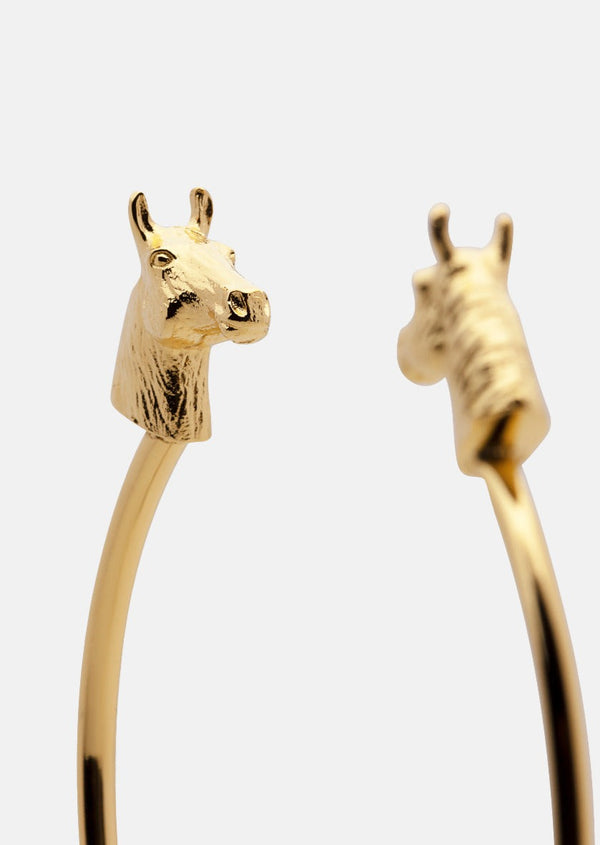 GTG Horse Cuff Thin - Gold Plated
