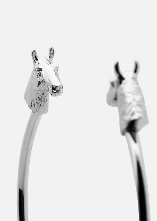 GTG Horse Cuff Thin - Silver Plated