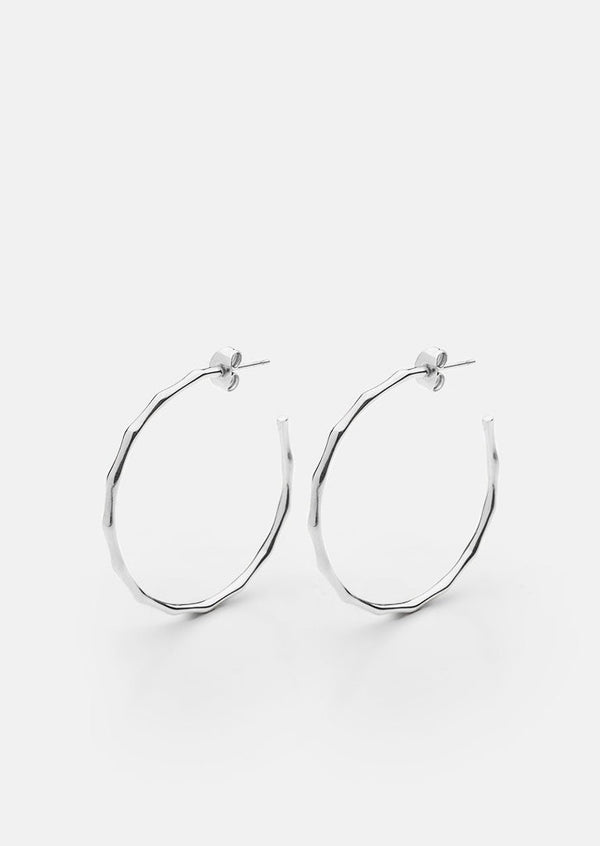 Bambou Earrings - Silver Plated