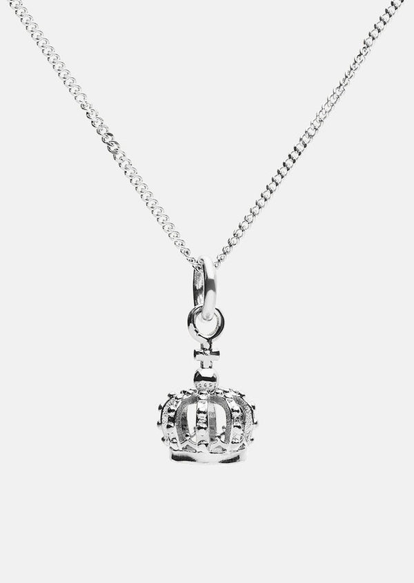Crown Necklace - Silver Plated