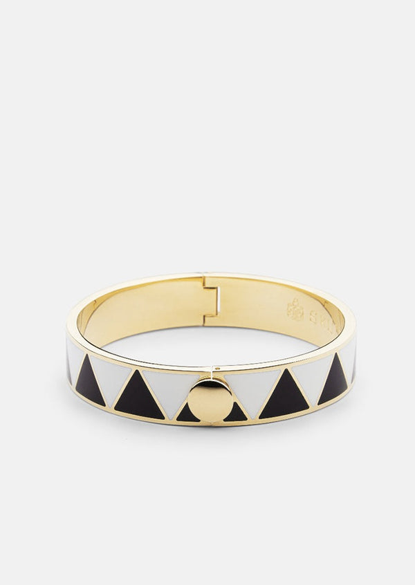 GTG Enamel Bracelet – Black & White