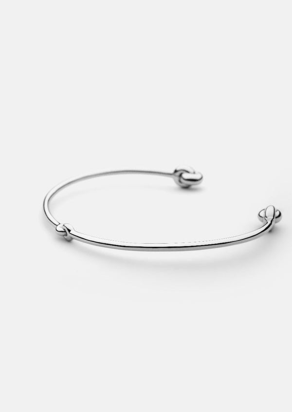 Knot Cuff - Silver Plated