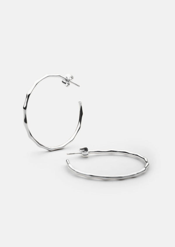 Bambou Earrings - Silver Plated