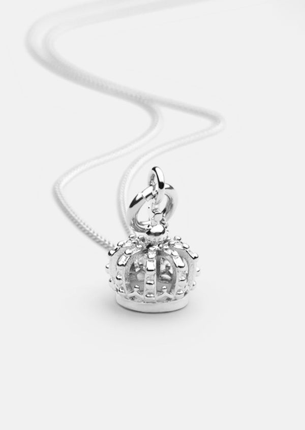 Crown Necklace - Silver Plated