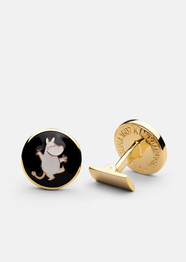 Moomin x Skultuna - Dancing Moomintroll Cufflinks - Black