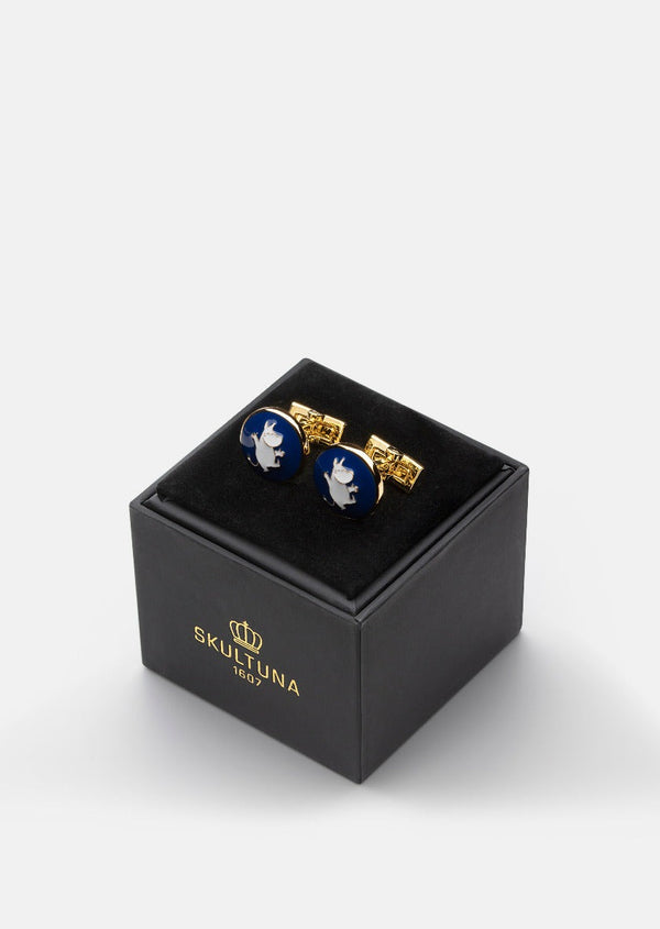 Moomin x Skultuna - Dancing Moomintroll Cufflinks - Blue