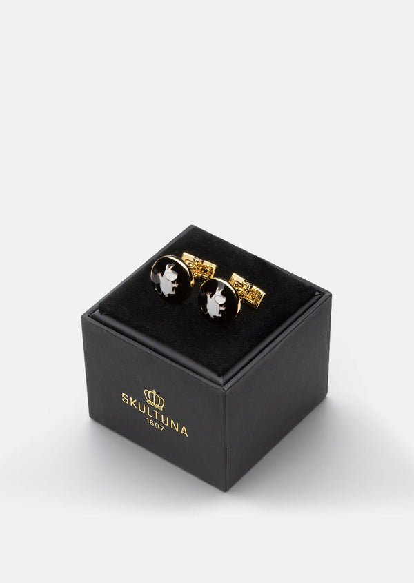 Moomin x Skultuna - Dancing Moomintroll Cufflinks - Black