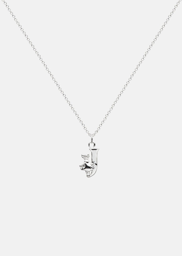 Moomin Alphabet - Silver Plated - J