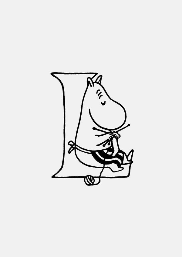 Moomin Alphabet - Gold Plated - L
