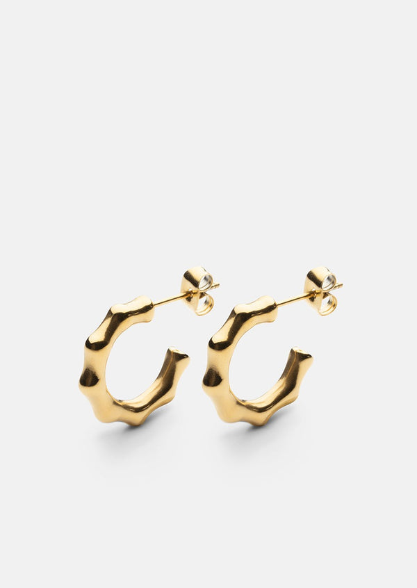 Bambou Petit Earrings - Gold Plated