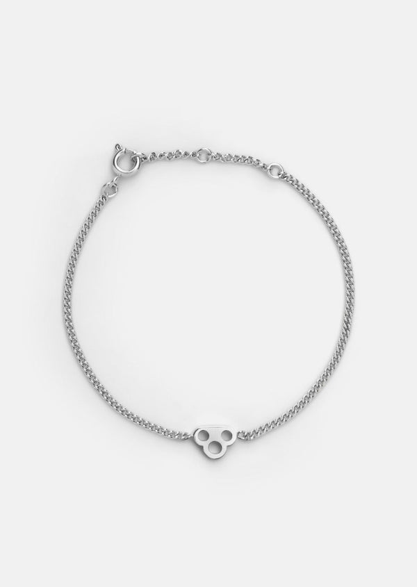 Key Chain Bracelet - Silver Plated