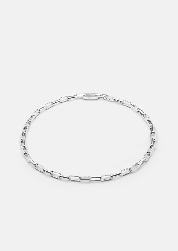 Traverse Chain Necklace – Silver Plated