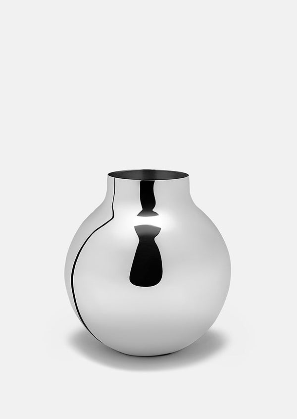 Boule Vas - Försilvrad - Stor