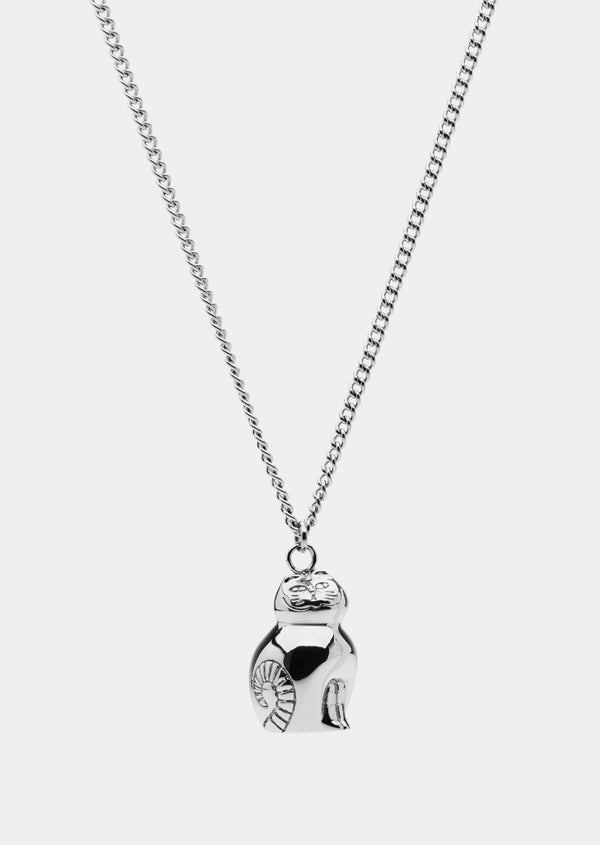 Lisa Larson x Skultuna - Katt Necklace - Silver Plated