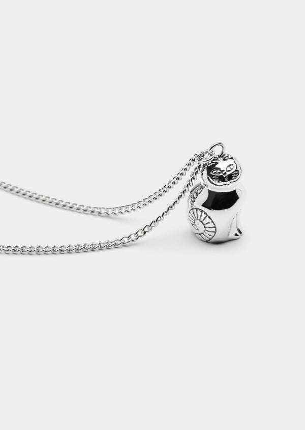 Lisa Larson x Skultuna - Katt Necklace - Silver Plated