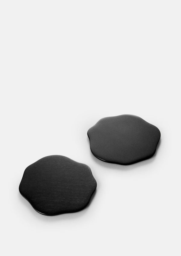 Veermakers Bluebell Coaster - Blackened Brass - Set of 2