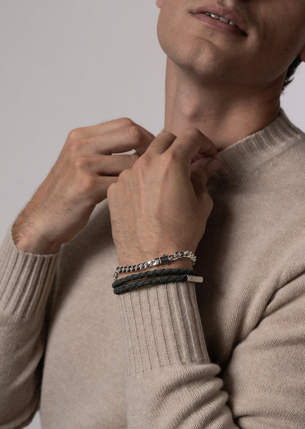 Suede Bracelet - Dark Green