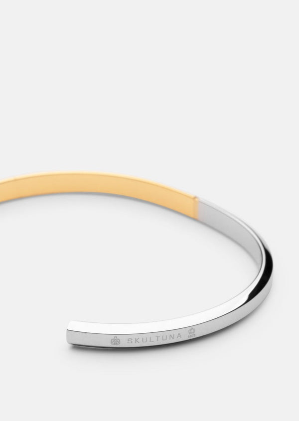 Skultuna Icon Cuff Thin - Two Tone 50/50