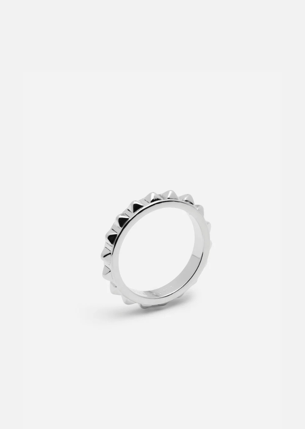 Rivets Petit Ring - Silver Plated