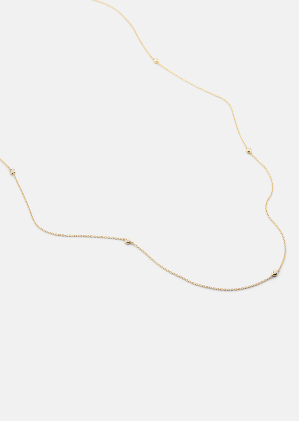 Aurora Long Necklace – Gold Vermeil